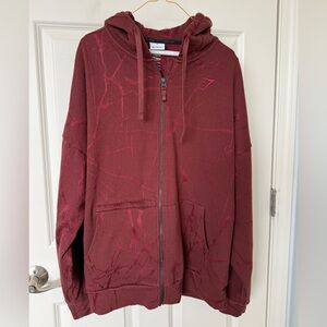 Gymshark Maroon Zip-Up Jacket